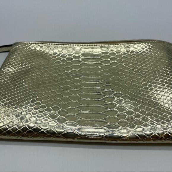 Victoria’s Secret Gold Snake Skin‎ Print Pouch - Picture 4 of 10